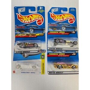 VTG Hot Wheels Lot Of 4 Cars Tony Hawk Braille Terrorific Vamp Killer Flies New